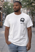 Embroidered shirt with black stitching